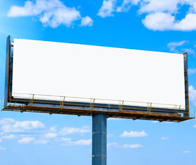 Obraz premium blank banner for your ad and the sun