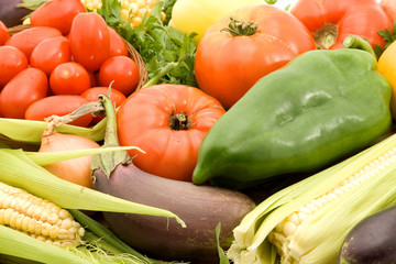 healthy food - vegetables studio isolated