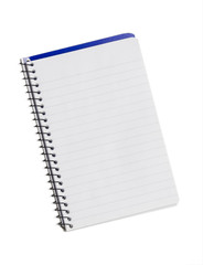 Basic note pad isolated on white background