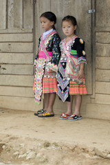 Laos Hmong Mädchen