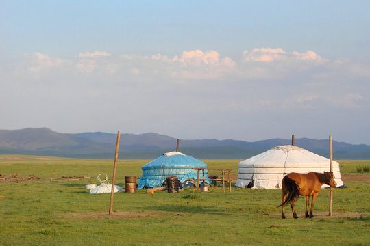 Camp de nomades en Mongolie