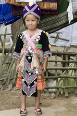 Laos Hmong Mädchen