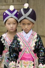 Laos Hmong Mädchen