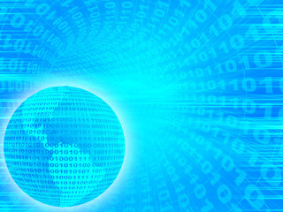 Internet concept - abstract background of blue color