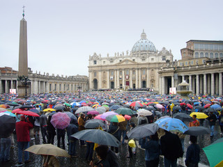 Rom Petersplatz Papstmesse
