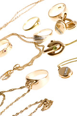 object on white - Rings and ear rings