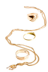 object on white - Rings and ear rings
