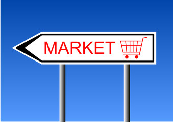 shopping cart, market
