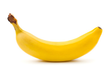 Ripe banana isolated on white background