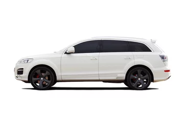 Photo sur Plexiglas Voitures rapides Tuned luxury SUV isolated on white