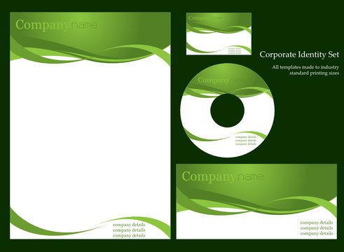 Corporate identity template set