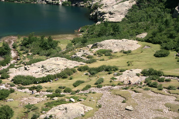 Bord du lac de Melo