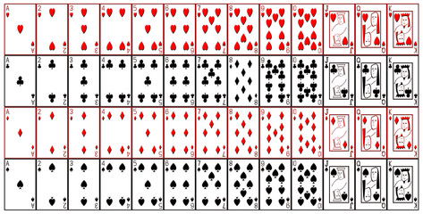 Playing cards isolated on white background Large jpg