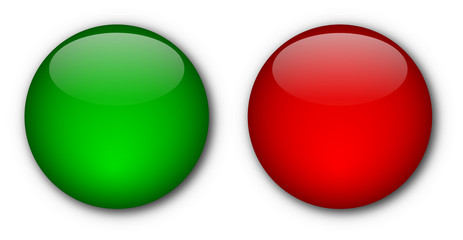 Boutons Vert et Rouge