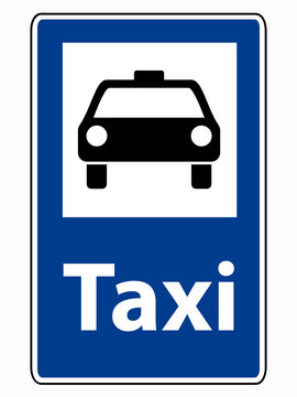 Taxi Schild - Symbolfoto - SULUPRESS.DE - Bildagentur