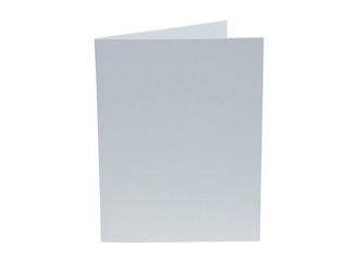 Pink blank card isolated on white background