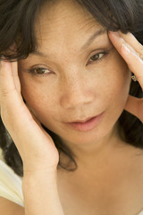 Fototapeta premium Woman With A Headache
