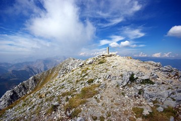 Naklejka na ściany i meble Alpi Apuane: Vetta della Pania della Croce (1958 mt)