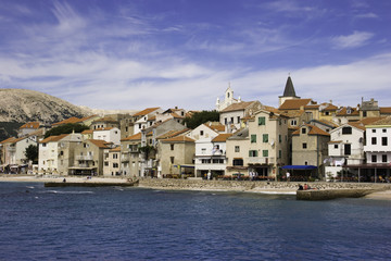 Fototapeta na wymiar Baska old town at croatian adriatic coastline