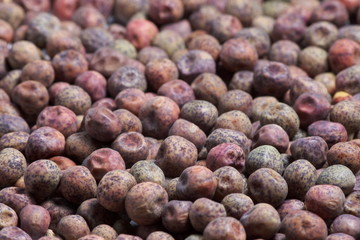 Colorful seeds close-up background texture