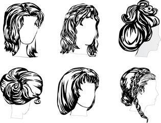 six hairstyles