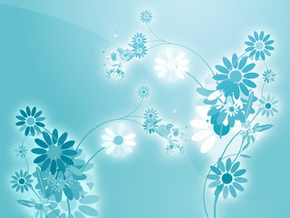Fototapeta na wymiar Illustration of various assorted flowers, wallpaper design