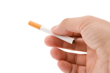 A Cigarette with white background