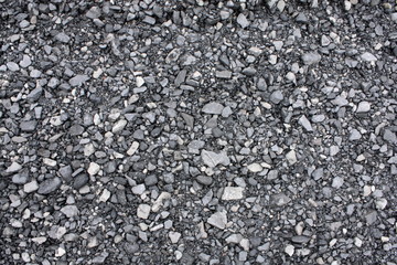 close up of rocky gravel stones