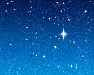 Obraz na płótnie Canvas big bright star in the night sky waiting for a wish