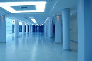 business hall blue