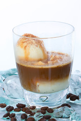 Cofee with ice cream