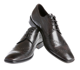 Man's boot on a white background...