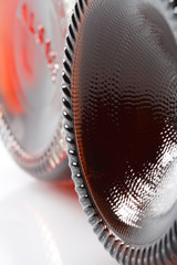 red wine bottle base , shallow DOF