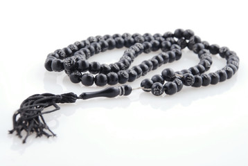 rosary isolated on white background