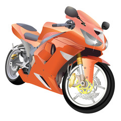motorcycle great details vector