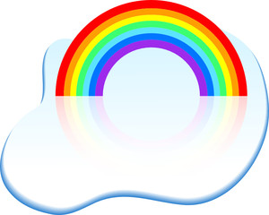 Obraz premium Rainbow icon.