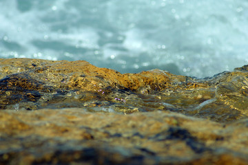 beautiful sea with stone