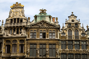 Obraz premium Maisons de la Place Centrale de Bruxelles