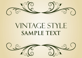 retro vintage banner