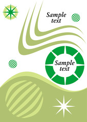 Abstract background with geometrical elements