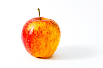 An image of red apple on white background