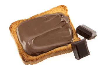 Tartine au chocolat