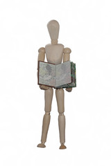 man and book