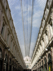 Brussels passage interior low angle view vertical