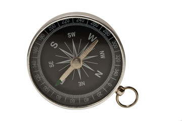 compass on a side on a white background