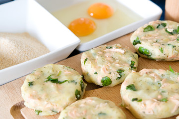 preparation of  healthy dinner