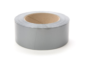 a roll of Grey Duct Tape with white background