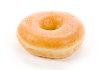 a sweet donut with white background