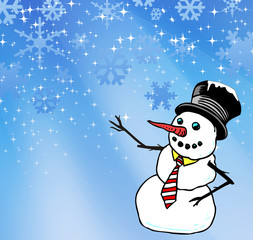 Fondo Navidad, Muñeco de Nieve