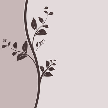 vecteur s&eacute;rie - floral design, bordure vectorielle nature